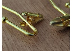 Плечики-вішалка для білизни (позолочена з прищіпками) №2